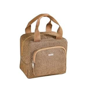 Nestasia Insulated Jute Lunch Bags for Office Women & Men | Leakproof ...
