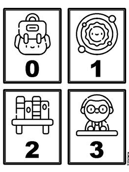 Back To School 0-500 Number Flash Cards, Back To School Number Cards ...