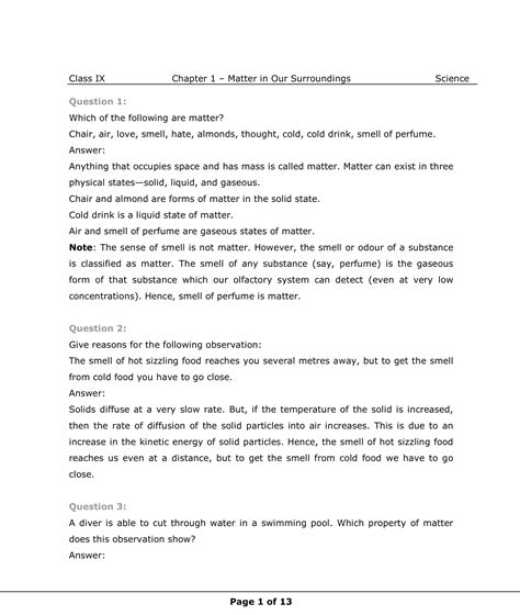 NCERT Class 9 Science Chapter 1 的图像结果