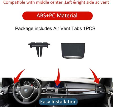 Buy Jaronx Compatible with BMW X5/X6 Air Vent Clip Tab, Upgraded Fresh ...