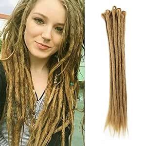 DSOAR Synthetic 20 Inch 12 Strands Handmade Dreadlocks Extensions Twist ...