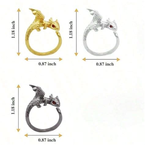Crochet Rings For Finger Crochet Tension Ring Adjustable Flying Dragon ...