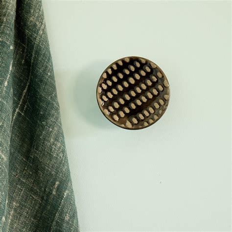 Black Ceramic Wall Hook - Ellementry – ellementry