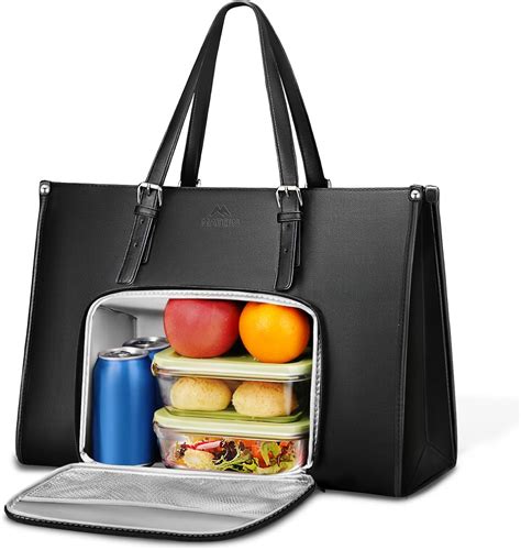 Amazon.com: MATEIN Laptop Tote Bag with Insulated Lunch Compartment, 15 ...