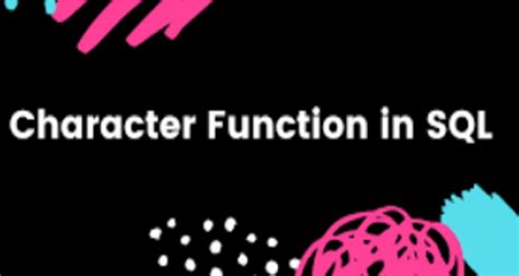 Character Functions 的图像结果