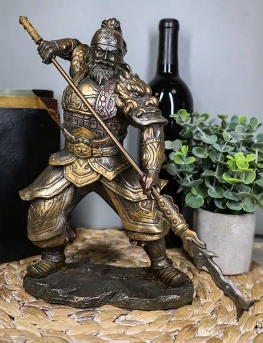 Zhang Fei Serpent Spear Statue - Romance of Three India | Ubuy
