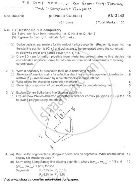 Image result for NPTEL Computer Graphics Question Paper