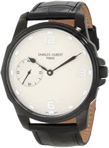 Charles-Hubert, Paris Men's 3938 Premium Collection Black Ion Plated ...