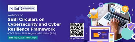 Webinar on SEBI Circulars on Cybersecurity and Cyber Resilience ...
