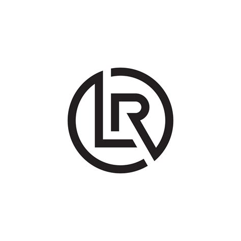LR or RL initial letter logo design vector. 8386647 Vector Art at Vecteezy