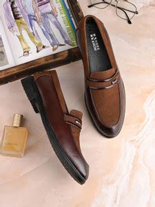 HERE&NOW Burgundy Patent Suede Formal Slip-ons Loafers For Men - Buy ...