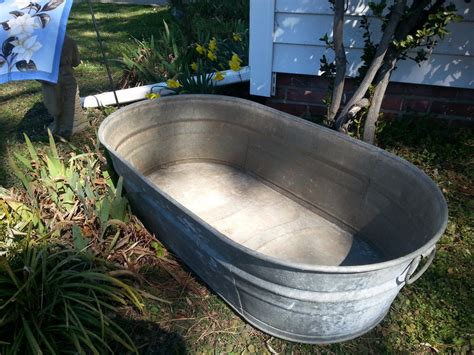 Galvanized Tub Large Galvanized Bath tub w handles Mini