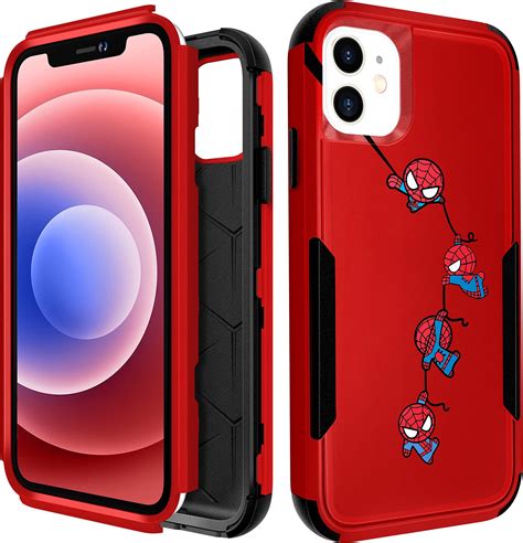 Amazon.com: STSNano 3 in 1 Heavy Duty Case for iPhone 11 6.1” Cute ...