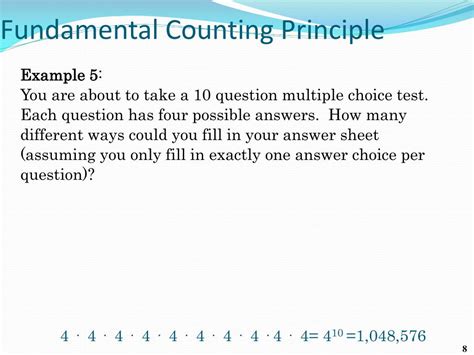 Image result for Counting Principle Worksheet