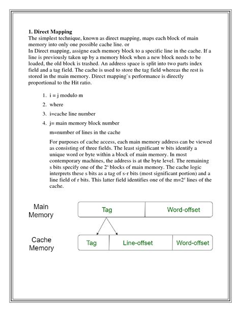 Cache Mapping Solved Example in Computer Architectures 的图像结果