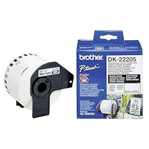 Brother Continuous Length Paper Tape DK-22205 62mm : Amazon.in ...
