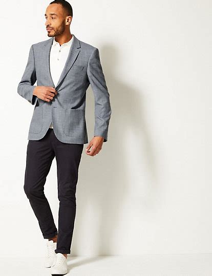 Checked Regular Fit Jacket