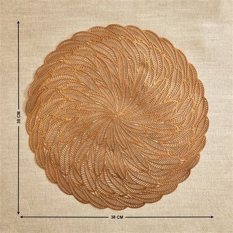 Buy Cinder PVC Leaves Placemat from Home Centre at just INR 349.0