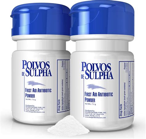 Amazon.com: POLVOS DE SULPHA MENPER Antibiotic Powder with Bacitracin, First Aid Pain Relief ...