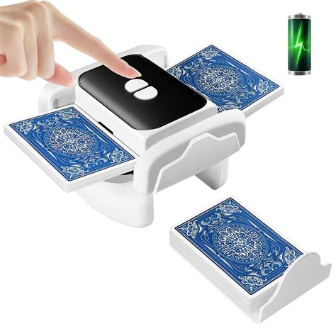 XISZMOG Rechargeable Automatic Card Shuffler for 1-2 Decks, Low Noise ...
