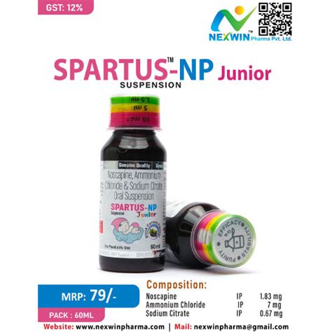 SPARTUS™-NP JUNIOR SUSPENSION Nexwin Pharma Pvt. Ltd.