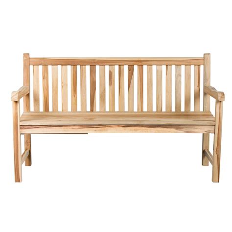 Buy Ambientehome 3-Seater Bench in Teak, Garden Bench with Tray, Teak ...