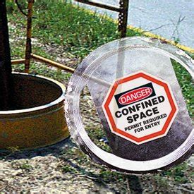 Buy Plastic Confined Space Manhole Warning Barrier, Black / Red / White ...