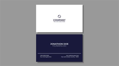 Simple Name Card Design 的图像结果