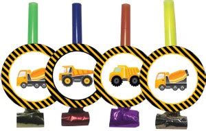 Party Propz UNDER CONSTRUCTION BIRTHDAY DECORATION/BLOWOUT SET OF 12 ...