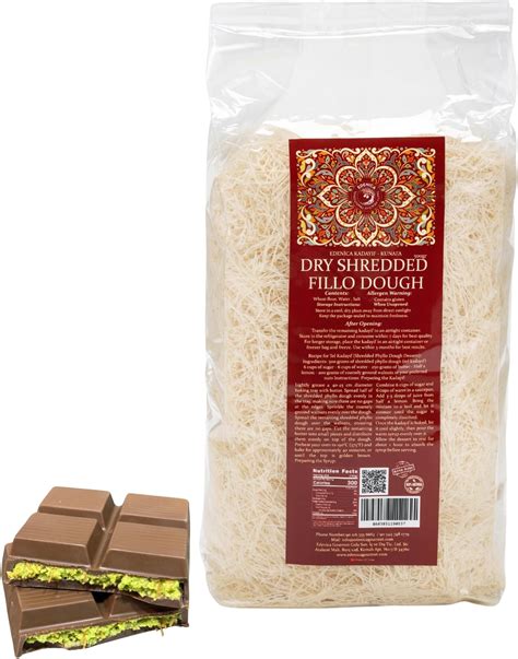 Amazon.com: Kataifi Knafeh Shredded Fillo Dough - Dried Dubai Chocolate ...