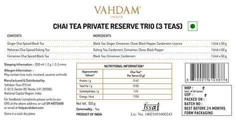Buy Chai Tea Private Reserve Online @ Best Prices in India - VAHDAM® India