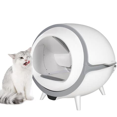 Buy HXPainting Automatic Self-cleaning Cat Litter Box Fully Enclosed ...