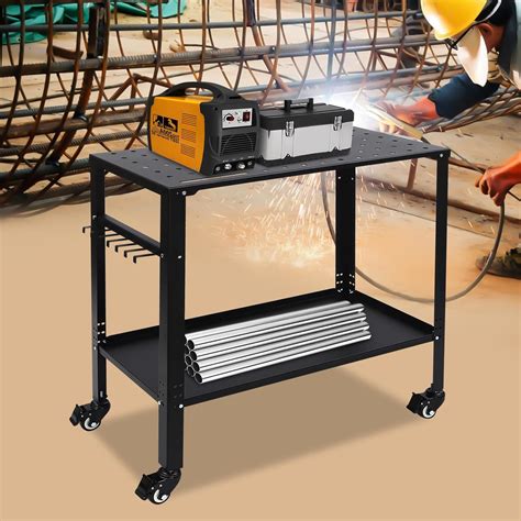 LIAPDG 2-Tiers Steel Welding Table, 36 x 18 x 36-3/8 Inch India | Ubuy