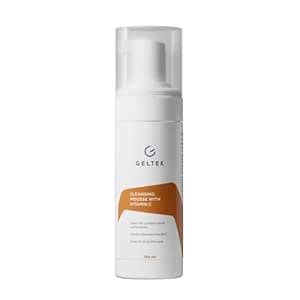 GELTEK Vitamin C Cleansing Mousse | Gentle Foaming Face Cleanser with ...
