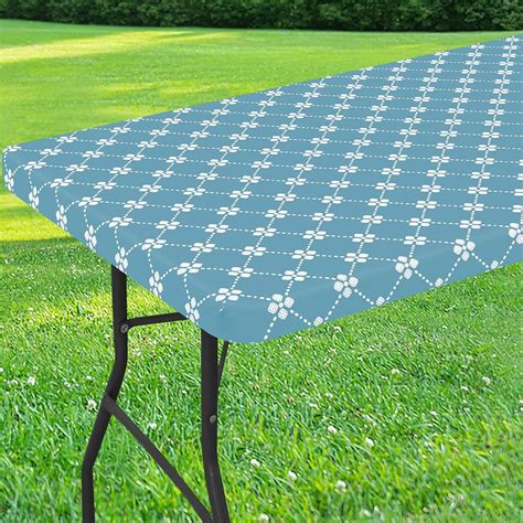 Amazon.com: misaya Rectangle Vinyl Table Cloth, Elastic Fitted ...