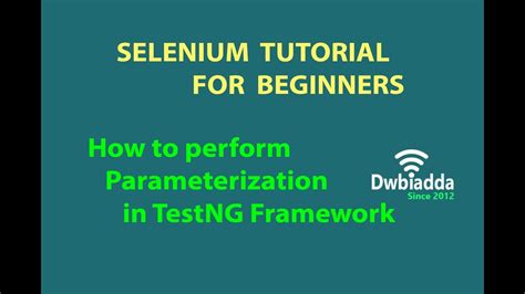 Image result for Parameterization in Selenium Syntax