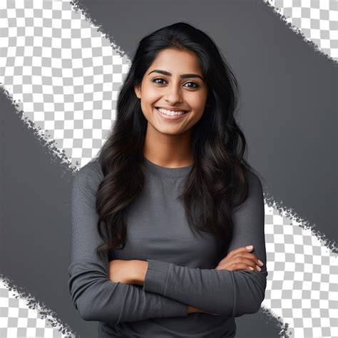 Kobieta ze skrzyżowanymi rękami i literą r po prawej stronie. | Premium ...