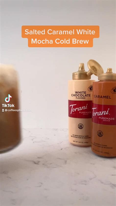 Salted caramel white mocha cold brew starbucks secret menu recipe – Artofit