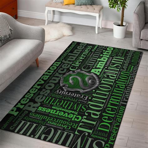 Slytherin Harry Potter Area Rug | Rugs on carpet, Rugs in living room ...