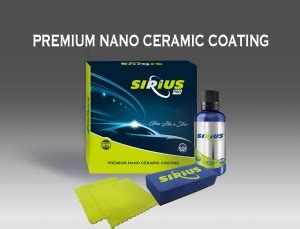 Sirius Nano Ceramic Coat Kit Liquid Car Polish for Exterior, Windscreen ...