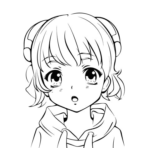 Printable Anime Mask Girl Coloring Pages