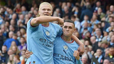 Erling Haaland, Phil Foden hat-tricks help Manchester City thrash ...