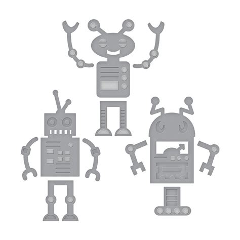 Spellbinders Die D-Lites Robots Etched/Wafer Thin Dies : Amazon.in ...
