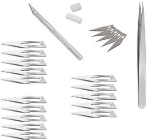 wroughton Detail Pen Knife Metal Handle With 20 Interchangeable Sharp ...