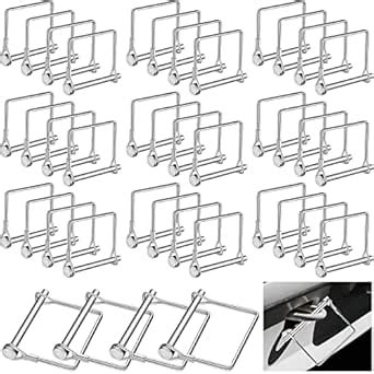 Pelopy 60 Pcs Square Trailer Pin 1/4 Inch Diameter x 2-3/4 Inch Long ...