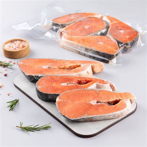 Кижуч стейк 500 г, Ozon fresh, замороженный купить на OZON по низкой ...