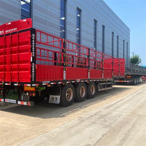 Vehicle Master 3 4 Axles 50 Tons Bulk Cargo Cattle Transport High Wall ...