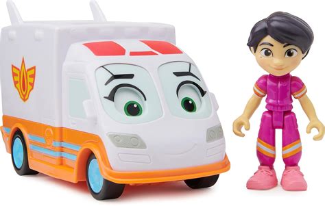 Buy Disney Junior Firebuds, Violet and Axl, Action Figure and Ambulance ...
