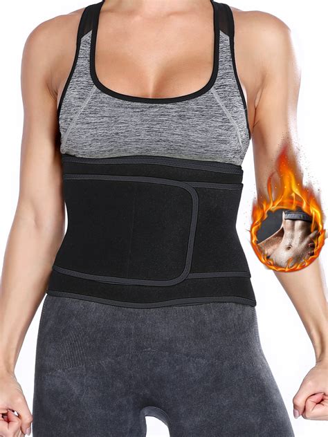 QRIC Waist Trainer Belt for Men and Women Waist Trimmer Slimming Belly ...