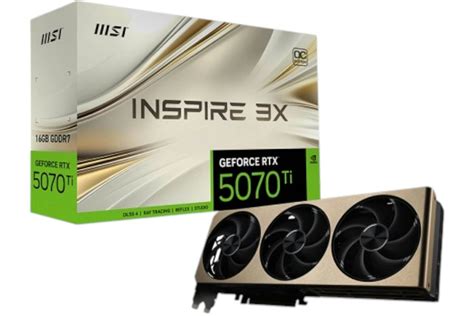NVIDIA MSI GEFORCE GAMING TRIO RTX 5070 TI 16G OC / PLUS G507T 16GTCP